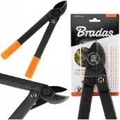 Bradas Amboss-Astschere V-SERIES SUPER LIGHT anthrazit/orange, Ambossklinge mit Schutzbeschichtung