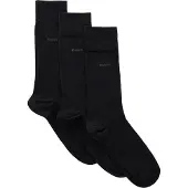 BOSS Kurzsocken "Socken 3er Pack", Herren, Gr. 43-46, schwarz, Obermaterial: 75% Baumwolle CO. 23% Polyamid PA. 2% Elasthan EL., Socken Kurzsocken