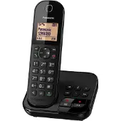 Panasonic Festnetztelefon KX-TGC420, Anrufbeantworter, Farbe: Schwarz
