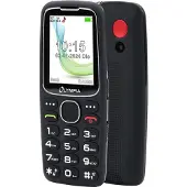 Olympia Komfort-Mobiltelefon mit Großtasten und großem Farb-LC-Display schwarz Star