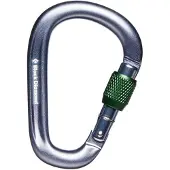 Black Diamond Pearlock Screwgate Karabiner silber