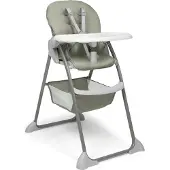 Hauck Sit N Fold, Multifunktions-Hochstuhl, Gepolsterter Sitz, Grau, Salbei, Weiß, Muster, 5-Punkt, 15 kg