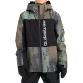 Quiksilver Skijacke "SIDE HIT BLOCK YOUTH JK" für Teens, atmungsaktives Material, wasserabweisend, aus Polyester