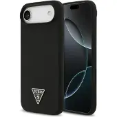 GUESS - Silicone Triangle Logo MagSafe (GUHMP17MSCTRLMK) - iPhone 17 Air - Black