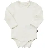 Minymo Body l/ä - Bambus - Weiß - - 1 Jahr (80) - Body L/Ä