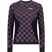 Mons Royale Womens Ascender Merino Base Layer Long Sleeve mauve / black (914) M