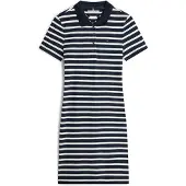 Tommy Hilfiger 1985 Slim Pique Kurzes Kurzarmkleid