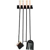 TRIZERATOP Kaminwerkzeug-Set, 4-teilig, zum Aufhängen