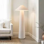 LumenXL Stehleuchte Nura mit Leinenschirm in off-white