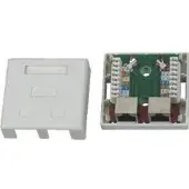 Datacom STP dvojzásuvka nad omítku Cat5e 2 x RJ45