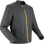 Segura Phil Motorrad Lederjacke, schwarz/gelb, XL