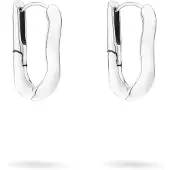 Liebeskind berlin Paar Creolen "Schmuck Geschenk Edelstahl Ohrringe The Melting Organic", silber (silberfarben), Ohrringe, Damen, Edelstahl, Paar Creolen
