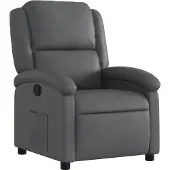 vidaXL Relaxsessel Grau Kunstleder