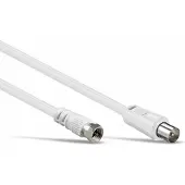 Generique SAT/Antenna Anschlusskabel, Weiss, 2.5 m