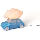 Seletti Nuvola Tischleuchte Porcelain/Blau - , dimmbar, Blau, für Wohnzimmer, Keramik