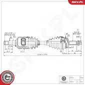 ESEN SKV Antriebswelle 40SKV066