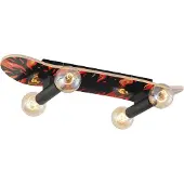 QAZQA Wandleuchte Schwarz mit Rot 80cm - Skateboard