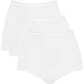 Sloggi Maxislip "24/7 Cotton" 3er Pack, höher geschnittene Passform, elastisch, Spitze, blickdicht, weich