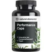 Natural Elements Performance Caps – 120 Koffein-Kapseln + Grüntee, Guarana & grüner Kaffeebohne 97 g Kapseln