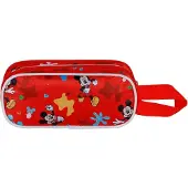 KARACTERMANIA Disney Micky Maus Twirl 3D Doppelfedermäppchen, Rot
