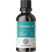 Nature Love Vitamin A Tropfen – 50 ml (1.700 Tropfen) - Retinol aus Retinylpalmitat in MCT-Öl