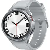 Samsung Galaxy Watch6 Classic 47 mm digitaler Touchscreen 4G Silber