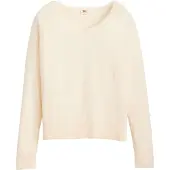 Levi's Petal Vneck Sweater White Swan Lightweight Größe: XS | Strickpullover Outlet | Damen | Weiß