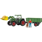Schleich Bauernhof Welt Traktor Mit Anhänger Puppe