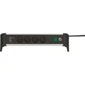 Brennenstuhl 1391040420, 1,8 m, Drinnen, Abgewinkelt, IP20, Aluminium, Schwarz, Silber