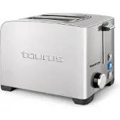 Taurus MyToast II Legend, 2 Scheibe(n), Edelstahl, Edelstahl, Tasten, Drehregler, 850 W