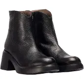 Wonders für Damen. E-7125 Lederstiefeletten Flytres 25 schwarz (38), 3 bis 5 cm, Reißverschluss, Lässig