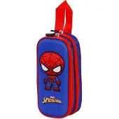 KARACTERMANIA Marvel Spiderman Bobblehead 3D Doppelfedermäppchen, Blau