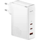 Baseus Gan5 Pro 2Xusb-C + Usb-Wandladegerät, 140 W (Weiß)