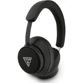 GUESS Bluetooth ENC On-Ear-Kopfhörer Saffiano Triangle Logo schwarz