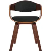 CLP Esszimmerstuhl ergonomisch Kingston,Lehnstuhl mit umlaufender Rückenlehne, Holzgestell belastbar bis 150 kg