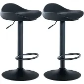 CLP 2er Set Barhocker Alisson Schwarz