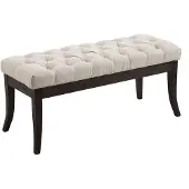 CLP Sitzbank Ramses Stoff antik-dunkel creme/100 cm