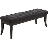 CLP Sitzbank Ramses Stoff antik-dunkel dunkelgrau/120 cm