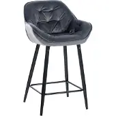 CLP Barhocker Gibson dunkelgrau Material Samt
