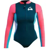 Kynay Ultra Stretchy Surfing 2 Mm Langarm-shorty Für Damen Mit Frontreißverschluss