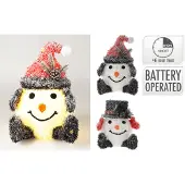 Nampook Schneemann 36 cm/42 cm LED 2ass