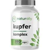 Naturally Kupfer Komplex | 2 mg elementares Kupfer, hochdosiert 180 St Presslinge