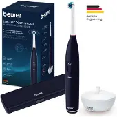 Beurer Elektrische Zahnbürste "TB 50, Elektrische Zahnbürste mit Andrucksensor & Langzeitakku" 1 Stk. Aufsteckbürsten Effektive Plaque-Entfernung, 3 Programme, bis zu 45 Tage Akkulaufzeit