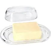 MamboCat Butterdose GOURMET mit Deckel oval aus Glas – 79959