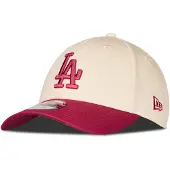 New Era MLB Los Angeles Dodgers Side Script 9Forty Cap Beige || Größe OSFM/Men