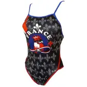 Turbo France Coq Badeanzug Mit Dünnen Trägern