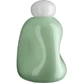 Gilde Tischvase "Vase Candy hellgrün H. 38 cm", grün (hellgrün), B:21cm H:38cm T:21cm, Glas, Vasen, Tischvase