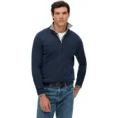 Superdry Strickpullover "ESSENTIALS COTTON HALF ZIP"