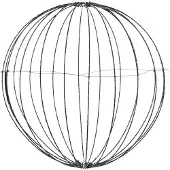 Wellhome Faltbare Weihnachtsbeleuchtung In Form Einer Metallkugel 224 Stücke