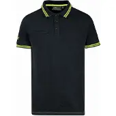 U Power EY264BC Linea Enjoy Modell WAY Herren Kurzarm, 95% Baumwolle / 5% Elasthan, Black Carbon, L Größe